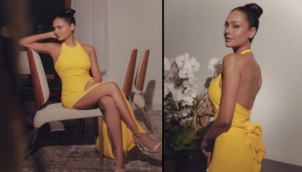 એશા ગુપ્તાએ યલો ટાઈટ ડ્રેસમાં બોલ્ડનેસનો તડકો માર્યો, ફોટો વાયરલ