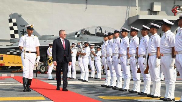ઓસ્ટ્રેલિયન પીએમે જોઇ આત્મનિર્ભર ભારતની તાકાત, INS વિક્રાંત પર જનારા પ્રથમ વિદેશી વડાપ્રધાન બન્યા
