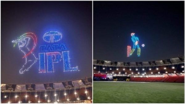 IPL 2023: ઓપનિંગ સેરેમની પહેલા દેખાયા ડ્રોન શોના અદ્ભુત નઝારા, Video