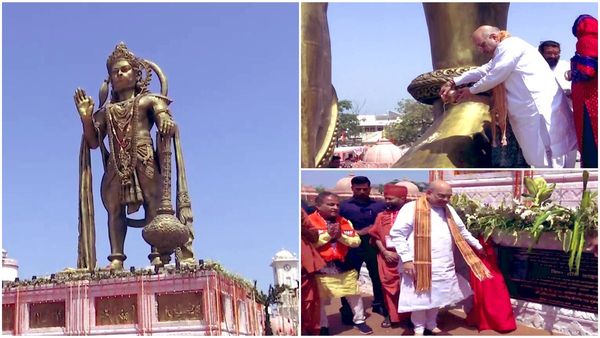 Sarangpur Hanuman Temple : સાળંગપુર ખાતે હનુમાનજી 54 ફુટ ઉંચી પ્રતિમાનું અમિત શાહે કર્યું અનાવરણ