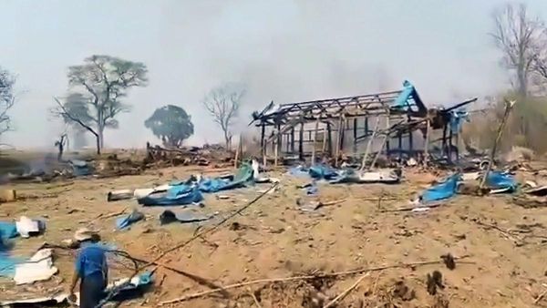 Myanmar Military Attacks : મ્યાનમાર સેનાએ કર્યો વિદ્રોહીના કાર્યક્રમ પર હુમલો, 30 લોકોના મોત