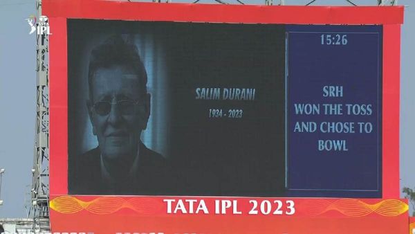 IPL 2023 : સનરાઈઝર્સ હૈદરાબાદ અને રાજસ્થાને સલીમ દુર્રાનીને વિશેષ શ્રદ્ધાંજલિ આપી, જુઓ વીડિયો