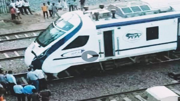 Gwalior News: Vande Bharat Express ટ્રેન ડબરા સ્ટેશન નજીક દુર્ઘટનાનો શિકાર, ગાય સાથે થઇ ટક્કર
