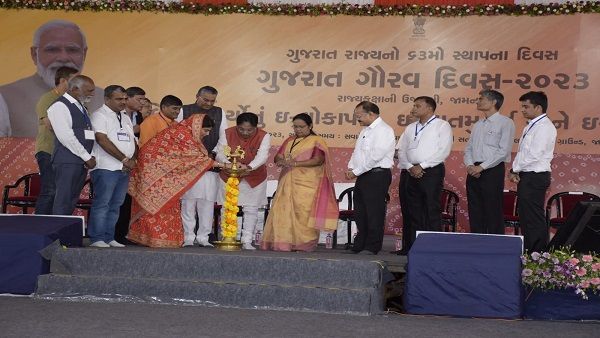 ગુજરાતના ૬૩ મા સ્થાપના દિન ગુજરાત ગૌરવ દિવસની જામનગરમાં ભવ્ય ઉજવણી