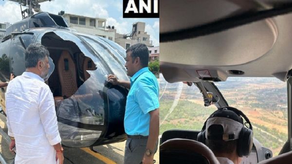 Karnataka Election : ડીકે શિવકુમારના હેલિકોપ્ટર સાથે પક્ષી અથડાયુ, ઇમરજન્સી લેન્ડિંગ કરાયું