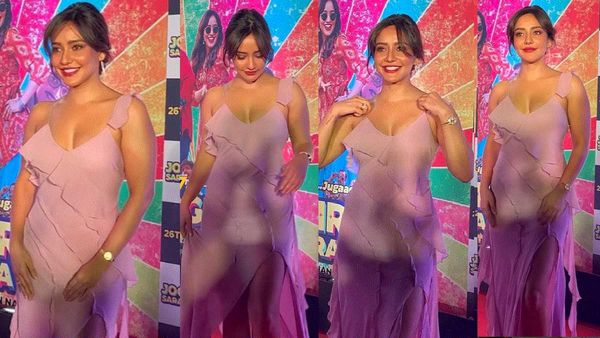 બ્રાલેસ થઈને ઈવેન્ટમાં પહોંચી નેહા શર્મા, માંડ માંડ ઈજ્જત બચાવતી જોવા મળી