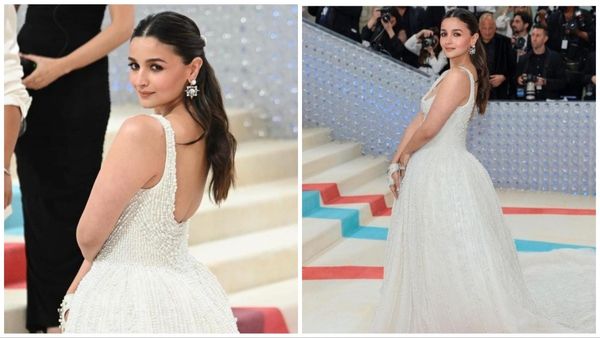 Met Gala 2023: સુંદર વ્હાઇટ કલરના ગાઉન પહેરીને મેટ ગાલાના રેડ કાર્પેટ પર પહોચી આલિયા