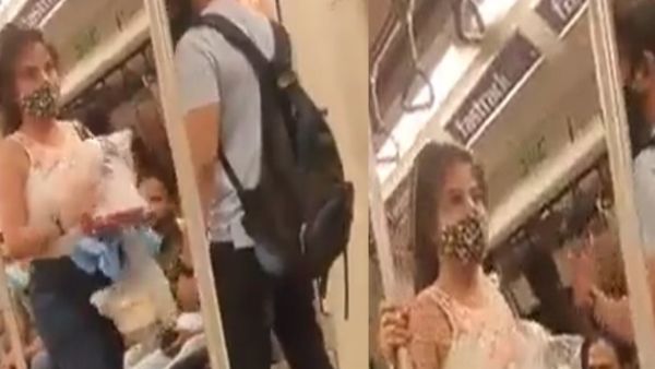 Video : દિલ્હી મેટ્રોમાં કપલ વચ્ચે મારામારી, વીડિયો સોશિયલ મીડિયા પર વાયરલ