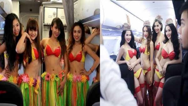 ક્યાંક બિકીની તો ક્યાંક જમ્પશૂટમાં જોવા મળે છે એર હોસ્ટેસ, આ છે દુનિયાના અનોખા એર હોસ્ટેસ ડ્રેસ કોડ