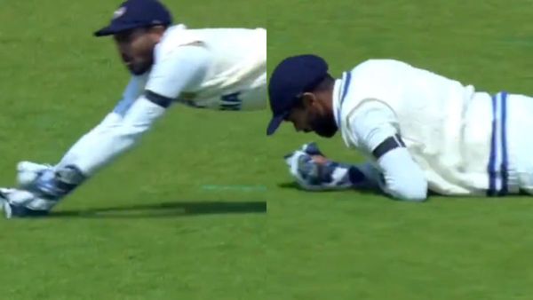 WTC Final: કેએસ ભરતે પકડ્યો જબરજસ્ત કેચ, ધોનીની અપાવી યાદ, Video