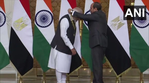 PM Modi Egypt Visit: પીએમ મોદીને ઇજિપ્તમાં ઓર્ડર ઓફ ધ નાઈલ' એવોર્ડથી સન્માનીત કરાયા