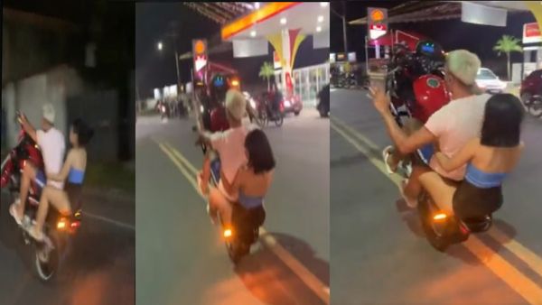 Video : ચાલુ બાઇકે સ્ટંટબાજી કરતા કપલનો વીડિયો શેર કરીને દિલ્હી પોલીસે ચેતવણી આપી, જુઓ વીડિયો