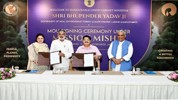 જામનગર મરીન નેશનલ પાર્કમાં 3500 એકરમાં મેન્ગ્રૂવ્સ જંગલના નિર્માણ માટે રાજ્ય સરકાર દ્વાર રિલાયન્સ વચ્ચે કરાર