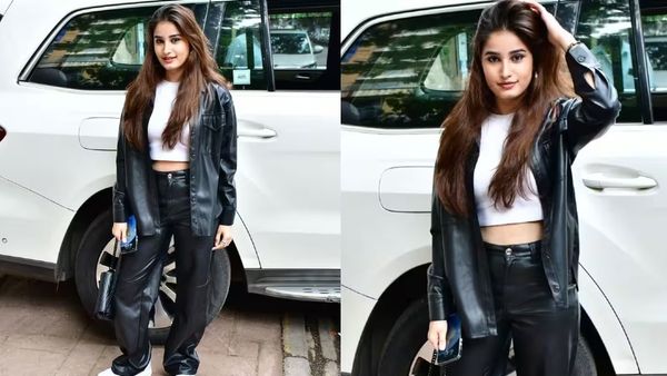 Video : બ્લેક જેકેટમાં બોલ્ડ અંદાજમાં કેમેરામાં કેદ થઈ રાશા થડાની, જુઓ વીડિયો