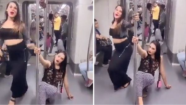 Video : હવે દિલ્હી મેટ્રોમાં બે યુવતીનો પોલ ડાન્સ વાયરલ, જુઓ વીડિયો