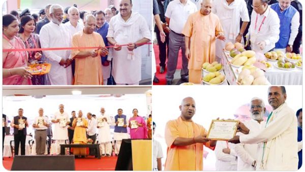 UP Mango Festival 2023 : મેંગો ફેસ્ટીવલમાં પહોંચ્યા યોગી, ચાખી પોતાના નામની કેરી