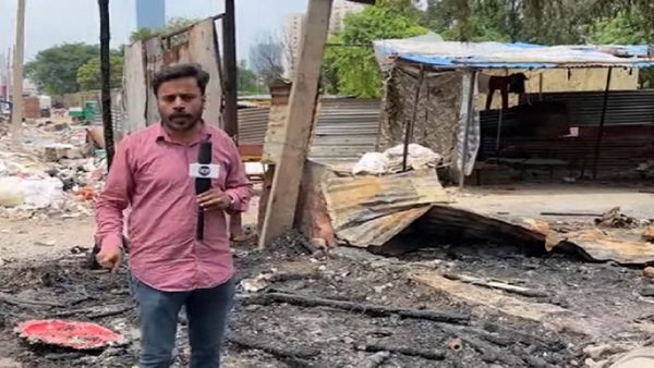 નૂંહની આગમા ખાખ થયુ બાદશાહપુર ગામ, હોટેલ, દુકાનોમાં આગ, પત્થારબાજી-તોડફોડ