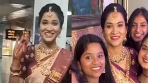 બેંગલોરના ટ્રાફિકથી હેરાન થઇ દુલ્હને મેટ્રો પકડી, સજી-ધજીને વેન્યુ સુધી પહોંચી મહિલા