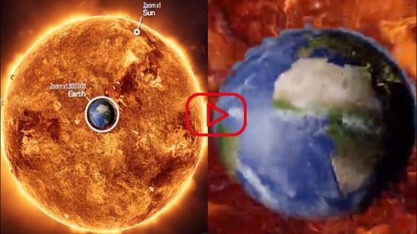 અંતરિક્ષમાંથી કેવી દેખાય છે પૃથ્વી? સુર્યની સામે કેટલી નાની લાગે છે, Video