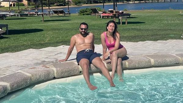 સૈફ અલી ખાન સાથે બોલ્ડ અંદાજમાં પૂલમાં મસ્તી કરતી જોવા મળી બેબો, ફોટો વાયરલ