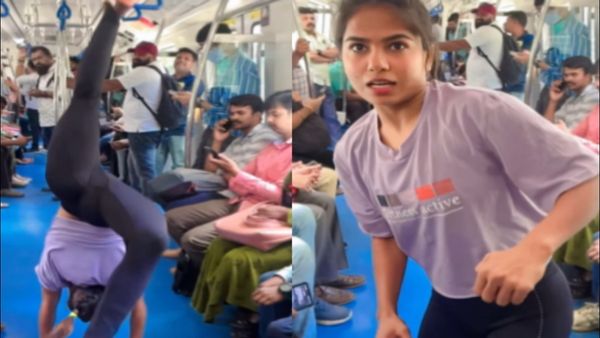 મેટ્રોમાં યુવતીએ કરી અજીબ હરકત, જોતા રહી રહ્યાં લોકો