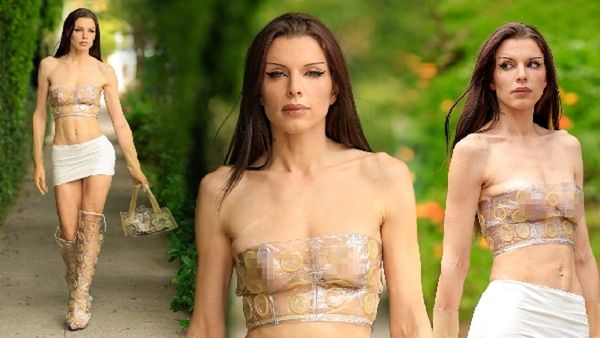 માત્ર કોન્ડોમથી બનેલો ડ્રેસ પહેરીને કેમેરા સામે આવી જાણીતી હસીના, લુક જોઈને લોકો ભડક્યા