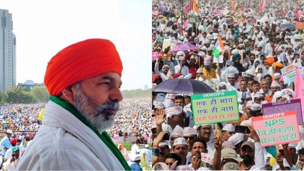 જૂની પેન્શન યોજનાની માંગ સાથે દિલ્હીના રામલીલા મેદાનમાં વિશાળ પ્રદર્શન, જાણો શું છે માંગ?