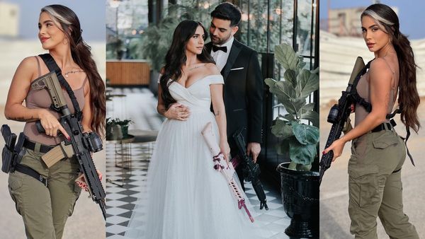 Video : ઇઝરાયેલી મહિલાનો હથિયાર પ્રેમ, હાથમાં ગન લઈને સાત ફેરા લીધા