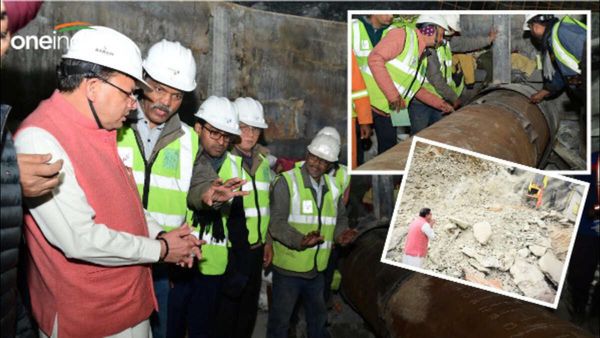 ઉત્તરકાશી ટનલ પહોંચ્યા સીએમ પુષ્કર સિંહ ધામી, કહ્યુ - 52 મીટરે પહોંચી પાઈપ, 57 મીટરે થશે બ્રેકથ્રુ