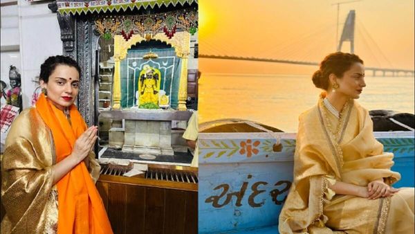 કંગના રનૌત મન શાંત કરવા પહોંચી દેવભૂમિ દ્વારકા, ભગવાન શ્રીકૃષ્ણના આશીર્વાદ લઈ કહ્યુ - અનંત આનંદની અનુભૂતિ થઈ