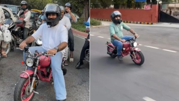 Video : બાઈકને મોડીફાઈડ કરીને બનાવી દીધી મીની રોમેન્ટિક પિંકી બાઈક, વીડિયો સોશિયલ મીડિયા પર વાયરલ થયો