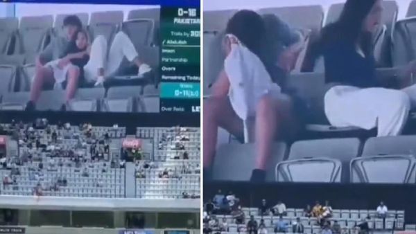 Video : લાઈવ મેચ દરમિયાન કપલનો રોમાન્સ વાયરલ, ઈન્ટર પર વીડિયો છવાયો