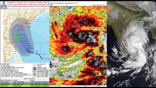 Cyclone 'Michaung': આજે બપોર સુધીમાં ટકરાશે 'મિચૌંગ' વાવાઝોડુ, તમિલનાડુમાં ભારે વરસાદ, જાણો હવામાન અપડેટ