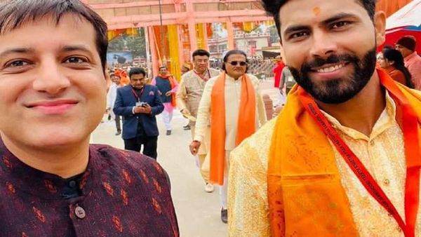 Ram Mandir : રામ મંદિર ઉદ્ધાટનમાં રવિન્દ્ર જાડેજાએ હાજરી આપી, જુઓ ફોટો