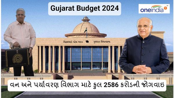 Gujarat budget 2024: વન અને પર્યાવરણ વિભાગ માટે કુલ 2586 કરોડની જોગવાઇ