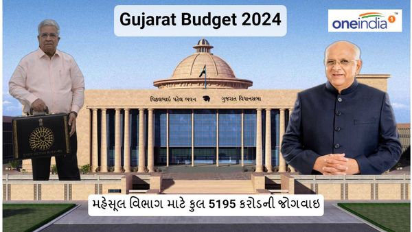 Gujarat budget 2024: મહેસૂલ વિભાગ માટે કુલ 5195 કરોડની જોગવાઇ