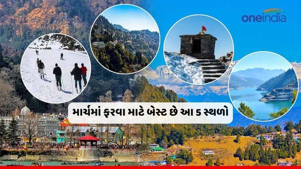 Tourist Places: માર્ચમાં ફરવા માટે બેસ્ટ છે આ 5 સ્થળો, એકવાર જરૂર મુલાકાત લો