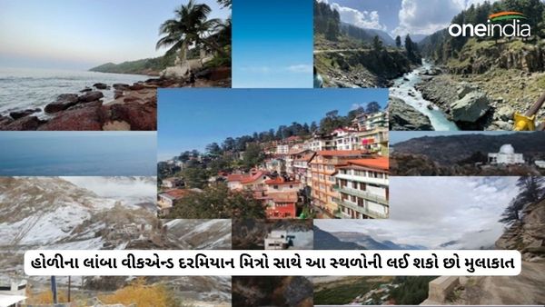 હોળીના લાંબા વીકએન્ડ દરમિયાન મિત્રો સાથે આ સ્થળોની લઈ શકો છો મુલાકાત