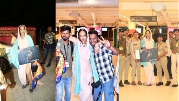 Rihannaએ ઈન્ડિયા છોડતા પહેલા જીત્યુ દિલ, એરપોર્ટ પર પાપારાઝી અને કૉપ્સ સાથે આપ્યા પોઝ, જુઓ Video