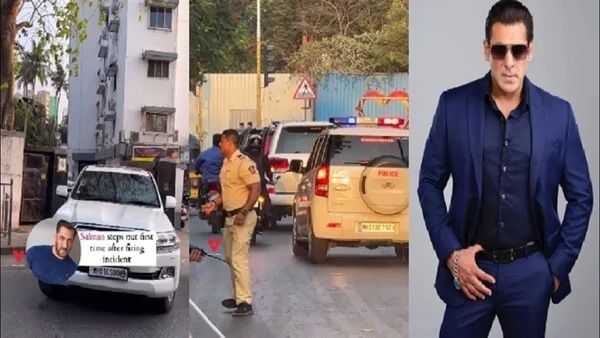 Video: સલમાન ખાન ફાયરિંગ પછી પહેલી વાર આવ્યો અપાર્ટમેન્ટની બહાર, બુલેટ પ્રૂફ ગાડી સાથે સુરક્ષા કાફલો