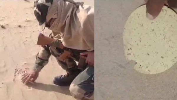 Video : રાજસ્થાનમાં ગરમીના કહેર વચ્ચે BSF જવાન રેતીમાં પાપડ શેકતો જોવા મળ્યો, જુઓ વીડિયો