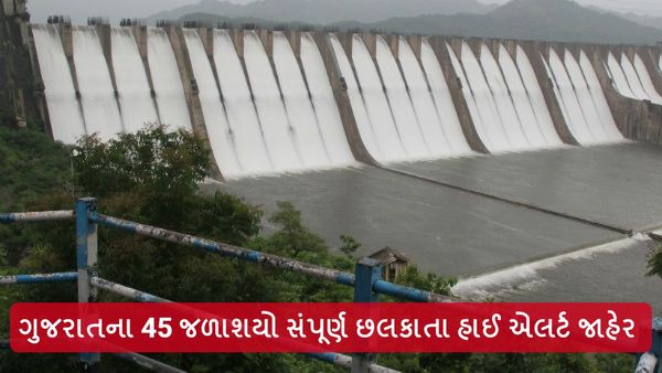 Gujarat Monsoon Update: ગુજરાતના 45 જળાશયો સંપૂર્ણ છલકાતા હાઈ એલર્ટ જાહેર