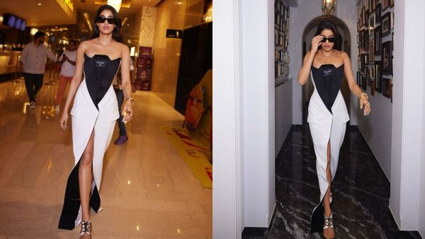 વિચિત્ર ડ્રેસમાં ટ્રેલર લોંચમાં પહોંચી જ્હાન્વી કપૂર, જુઓ ફોટો