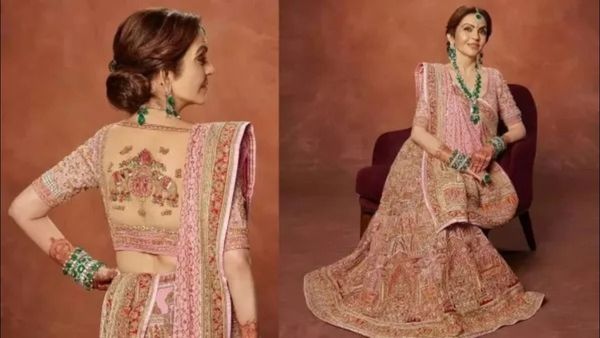 અનંત-રાધિકાના આશીર્વાદમાં નીતા અંબાણીએ પહેર્યો કાશીની છાપવાળો લહેંગો, બ્લાઉઝમાં લખ્યા હતા આ 7 ખાસ નામ