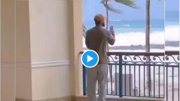 Virat Kohli Viral Video: વિરાટ કોહલીએ અનુષ્કાને વીડિયો કોલ પર બતાવ્યો તુફાનનો નજારો, વાયરલ થયો વીડિયો