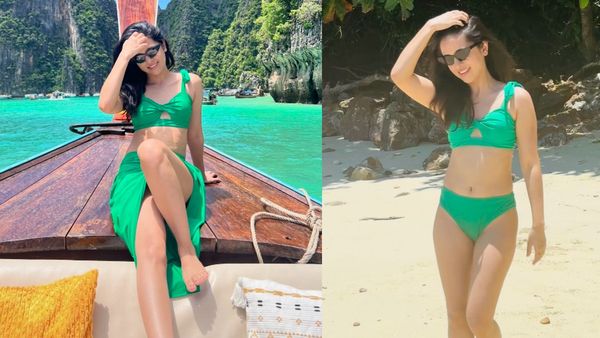 Akshita Tiwari Bikini Photo : ગ્રીન બિકીનીમાં પાણી વચ્ચે આગ લગાવતી જોવા મળી અનુપમાની નંદિતા, જુઓ ફોટો