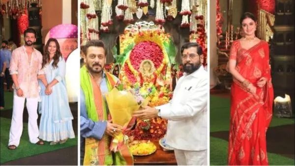 Pics: ગણેશ પૂજા માટે CM એકનાથ શિંદેના ઘરે પહોંચ્યા બૉલિવુડ સ્ટાર્સ, સોનાક્ષી-ઝહીર અને સલમાને પણ કર્યા દર્શન