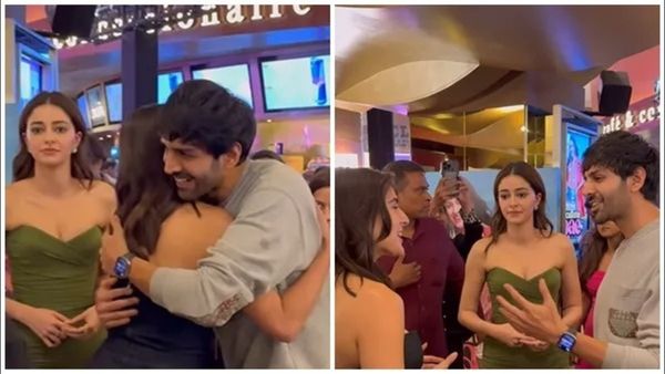 Video: કાર્તિક આર્યને Ex GF સારા અલી ખાનને કર્યુ હગ, ફેન્સે કહ્યુ - 'અનન્યાને થઈ રહી છે ઈર્ષ્યા..'