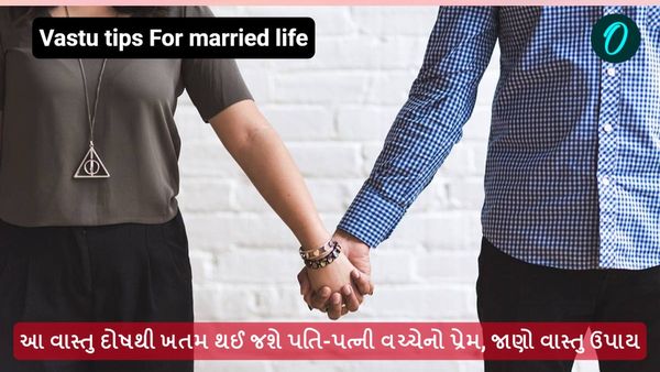 Vastu tips For married life: આ વાસ્તુ દોષથી ખતમ થઈ જશે પતિ-પત્ની વચ્ચેનો પ્રેમ, જાણો વાસ્તુ ઉપાય
