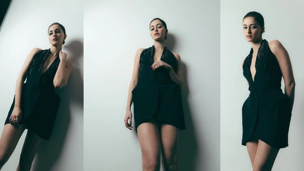 Ananya Pandey Black Look : ક્રિસમસ પહેલા બોલ્ડ બ્લેક લુકમાંં કેમેરામાં કેદ થઈ અનન્યા પાંડે, જુઓ ફોટો
